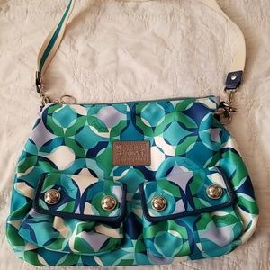 Coach Canvas Hobo Handbag